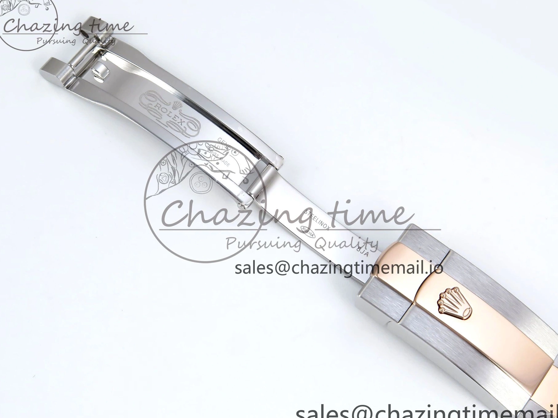 904L 2688 Oyster Dial RG Bracelet Steel SS 278381RBR DateJust Stick Diamonds RG Edition ETA on ARF 31 Bezel 1:1 Best 0415